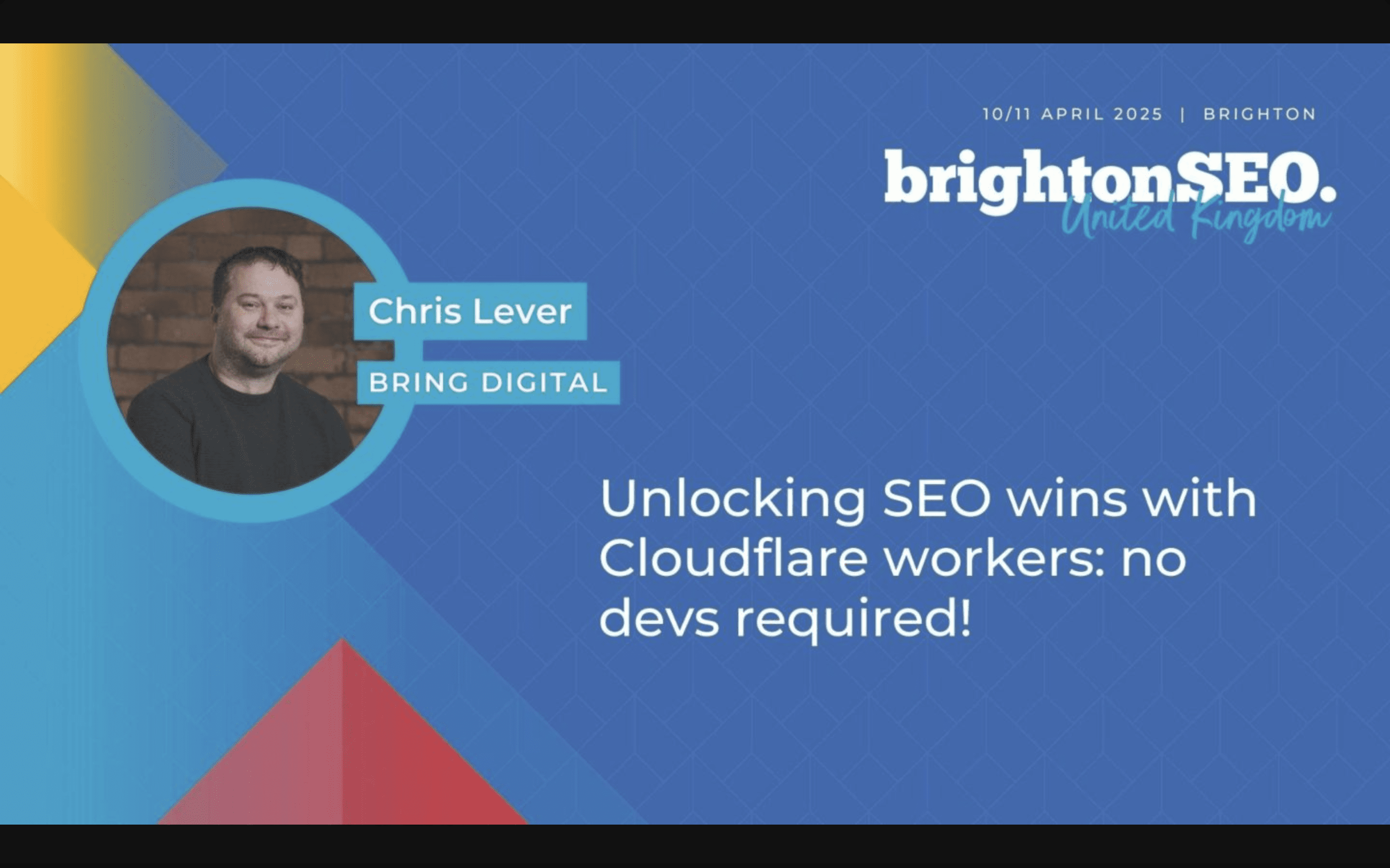 Unlocking SEO wins without Devs – My BrightonSEO 2025 talk recap