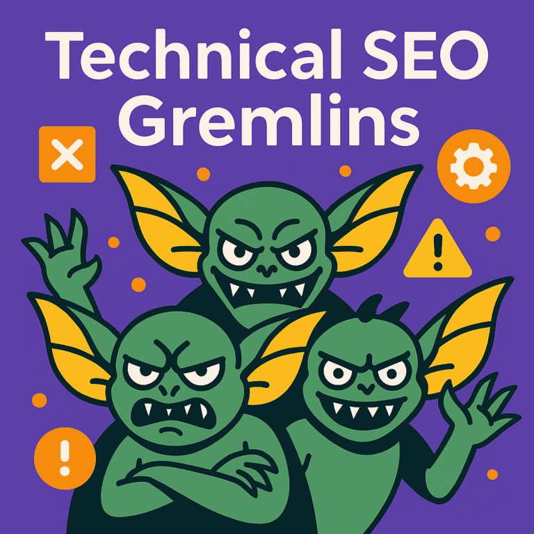 Technical SEO Gremlins graphic