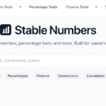 stable numbers